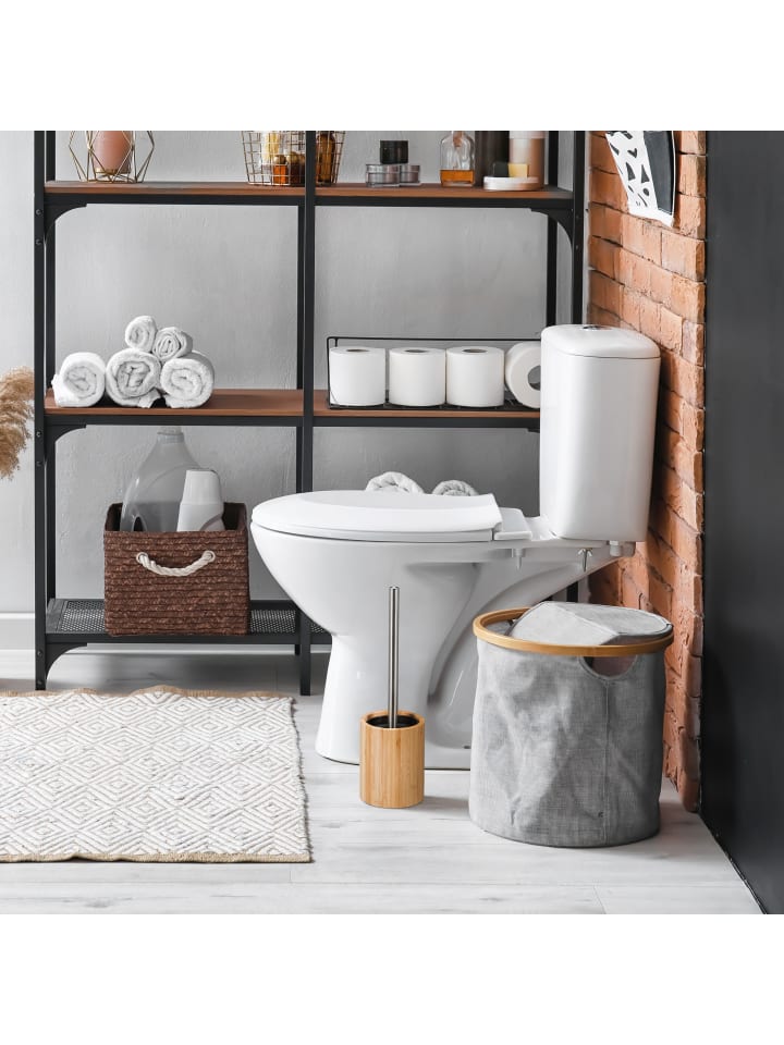 relaxdays Toilettenbürste in Natur/ Silber günstig kaufen onesize
