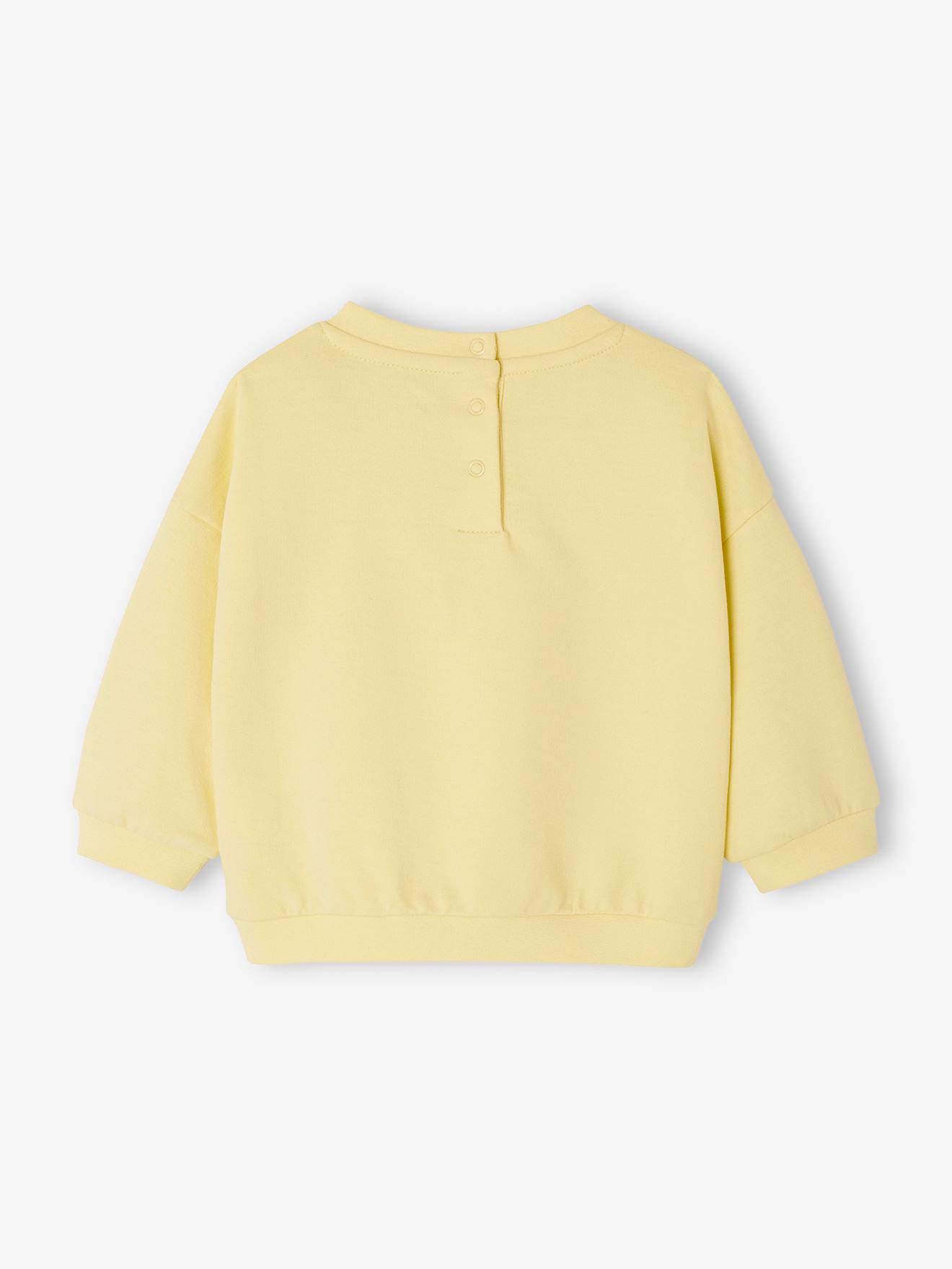 Vertbaudet Baby Sweatshirt BASIC Oeko-Tex - hellgelb