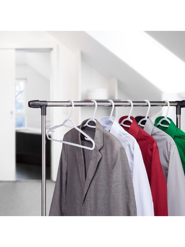 relaxdays 20x Antirutsch-Kleiderbügel in Weiß günstig kaufen onesize