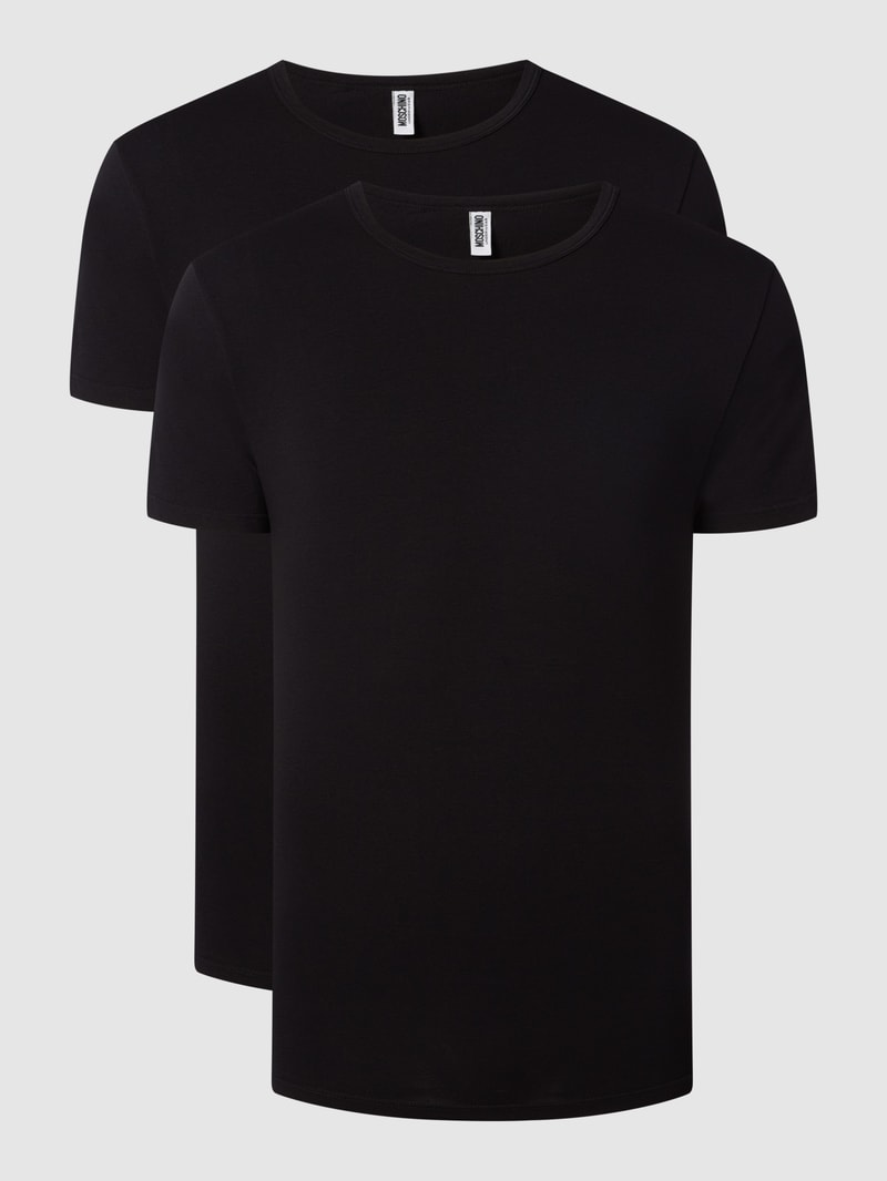 T-Shirt im 2er-Pack in schwarz