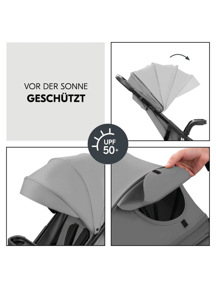 Hauck Buggy Shop N Care 2in1 Travel Set - Grey in grau günstig kaufen onesize