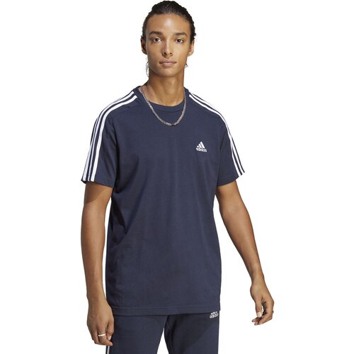 HERREN SHIRT ESSENTIALS SINGLE JERSEY 3-STREIFEN