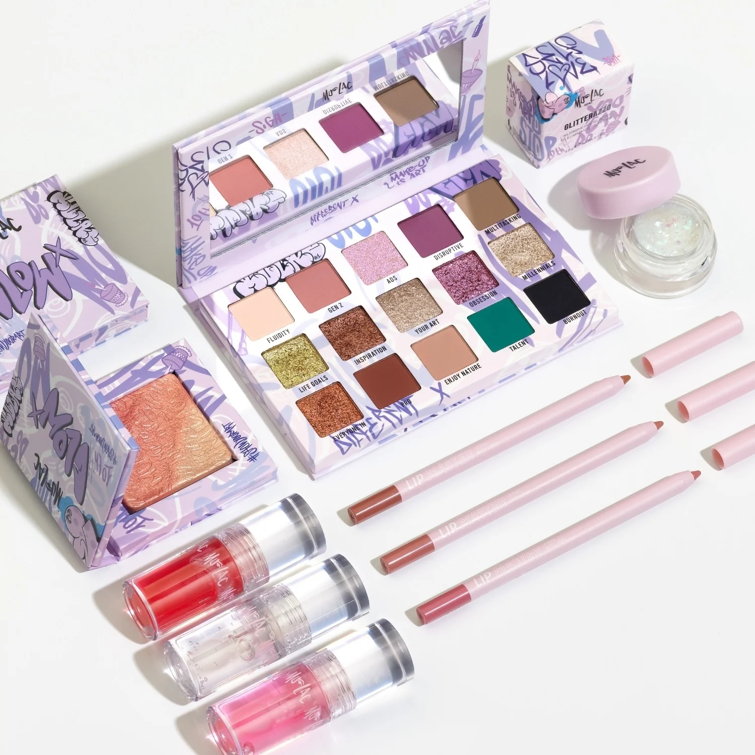 Face GLOW X - Iluminatoare și iluminatoare, Fard de obraz compact, pe toată suprafața