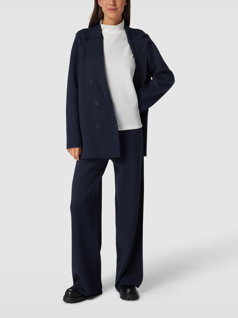 Blazer mit Reverskragen Modell 'DOUBLE BUTTONED BLAZER' in marineblau