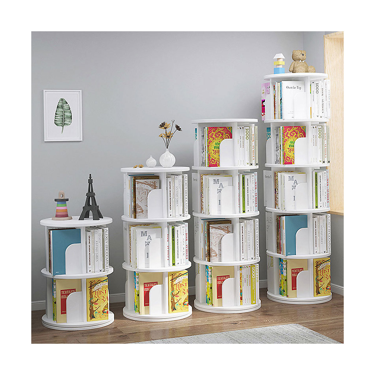 Drehbares Bücherregal