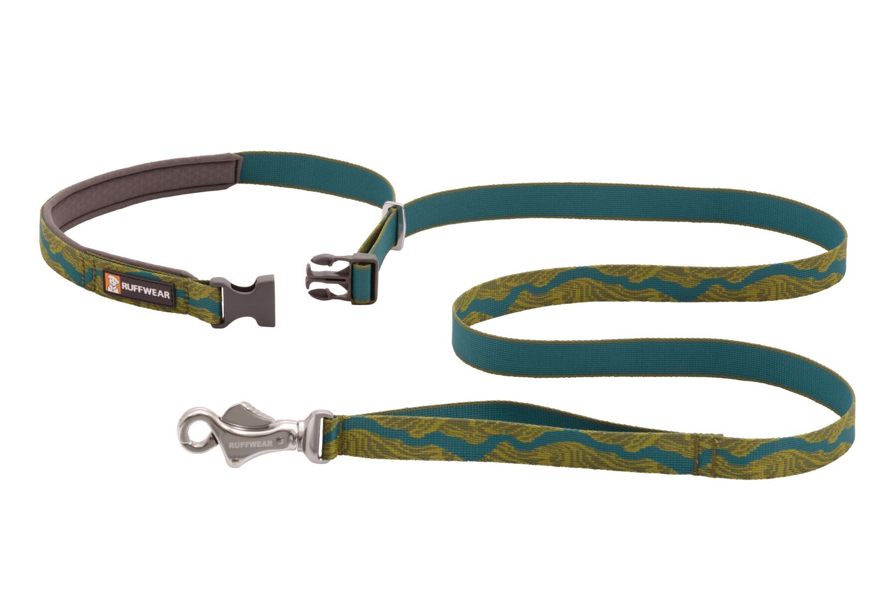 Ruffwear Hundeleinen Ruffwear Flat Out™ Leine grün/ türkis