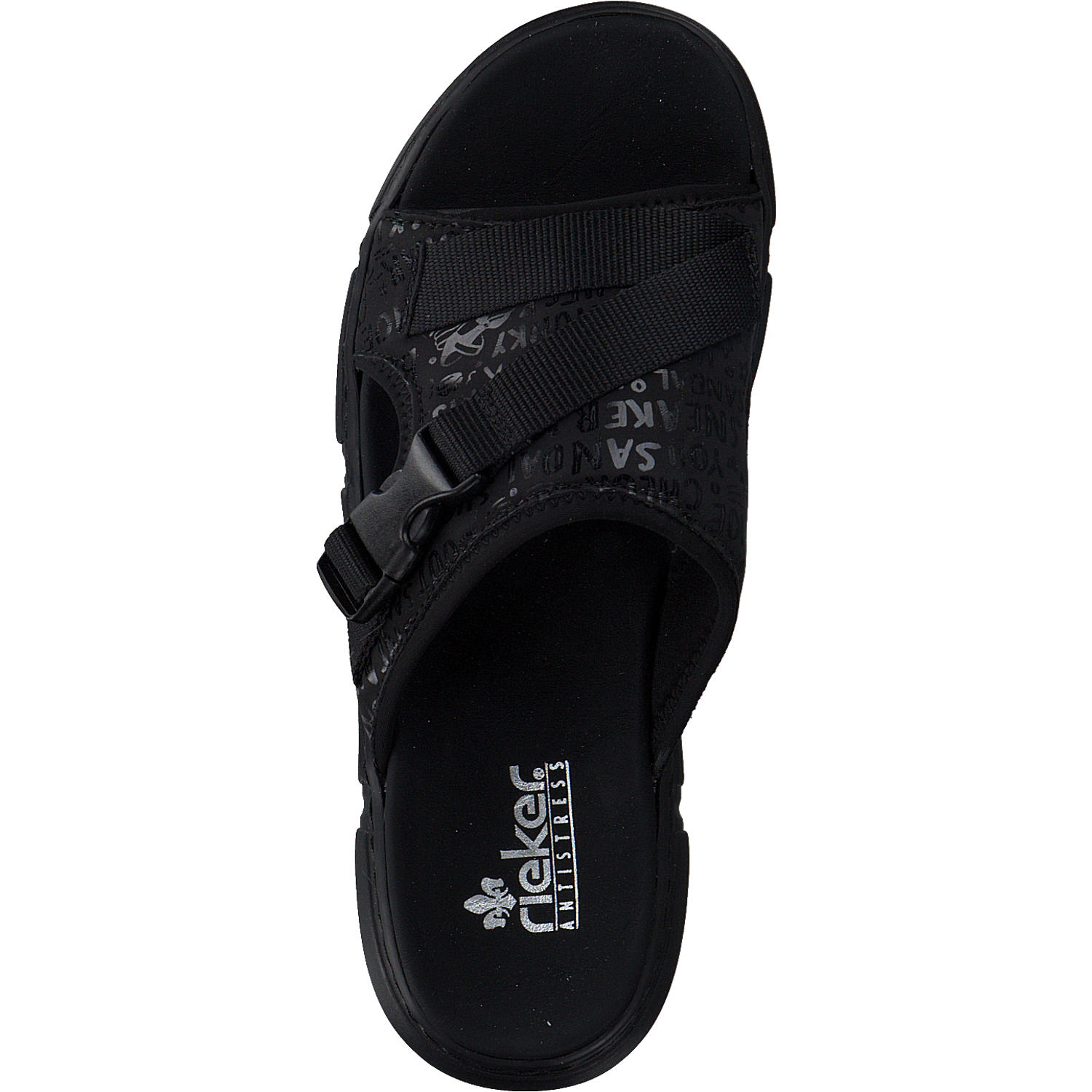 Rieker 68990, Pantoletten & Badeschuhe, Damen, Schwarz