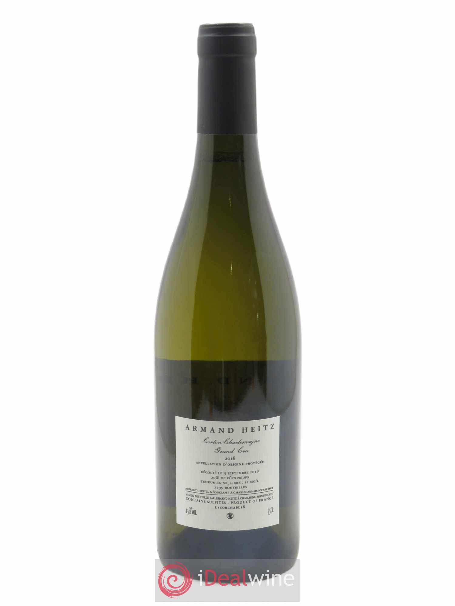 Corton-Charlemagne Armand Heitz  2018 - Lot de 1 Bouteille