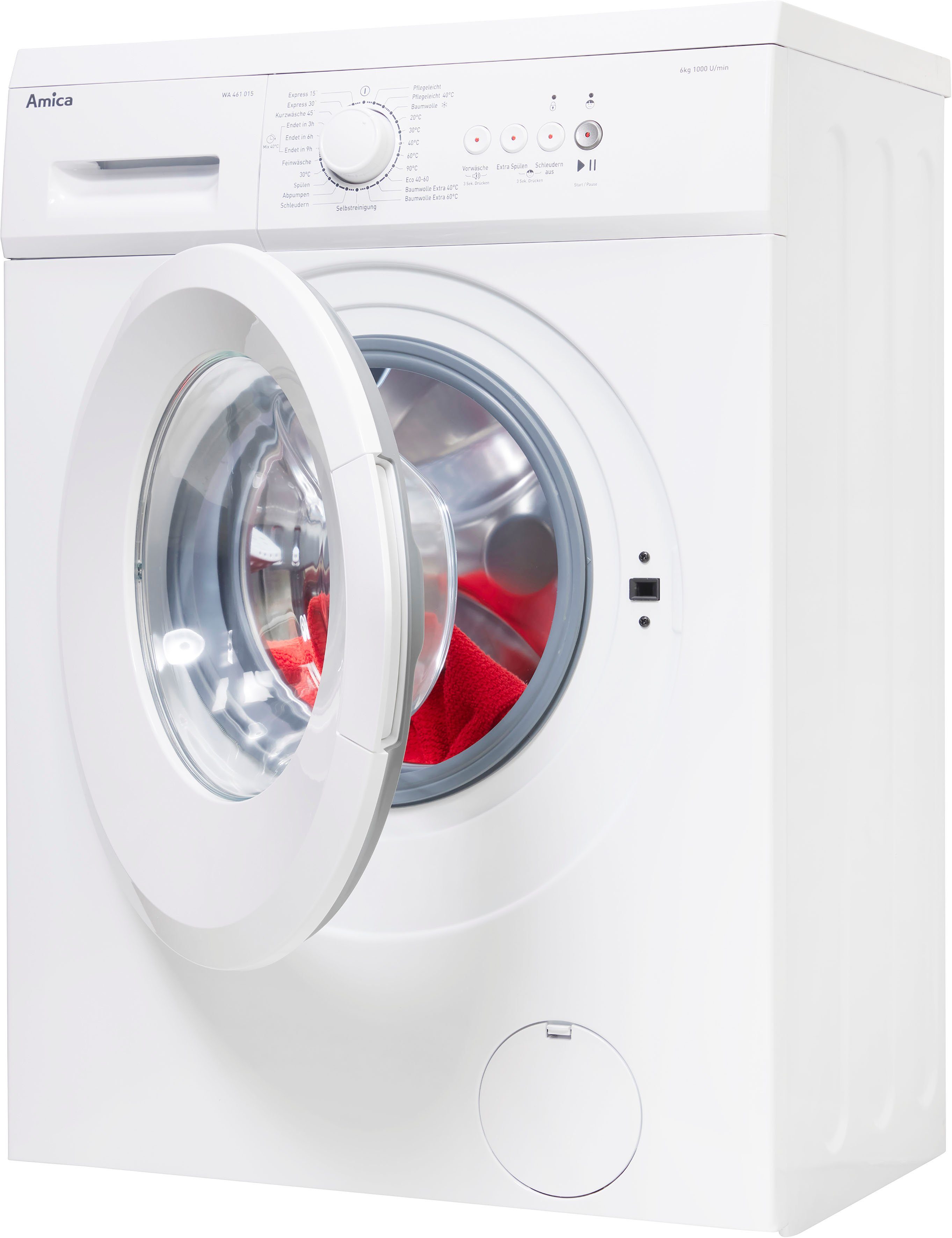 Amica Waschmaschine WA 461 015 W, 6 kg, 1000 U/min