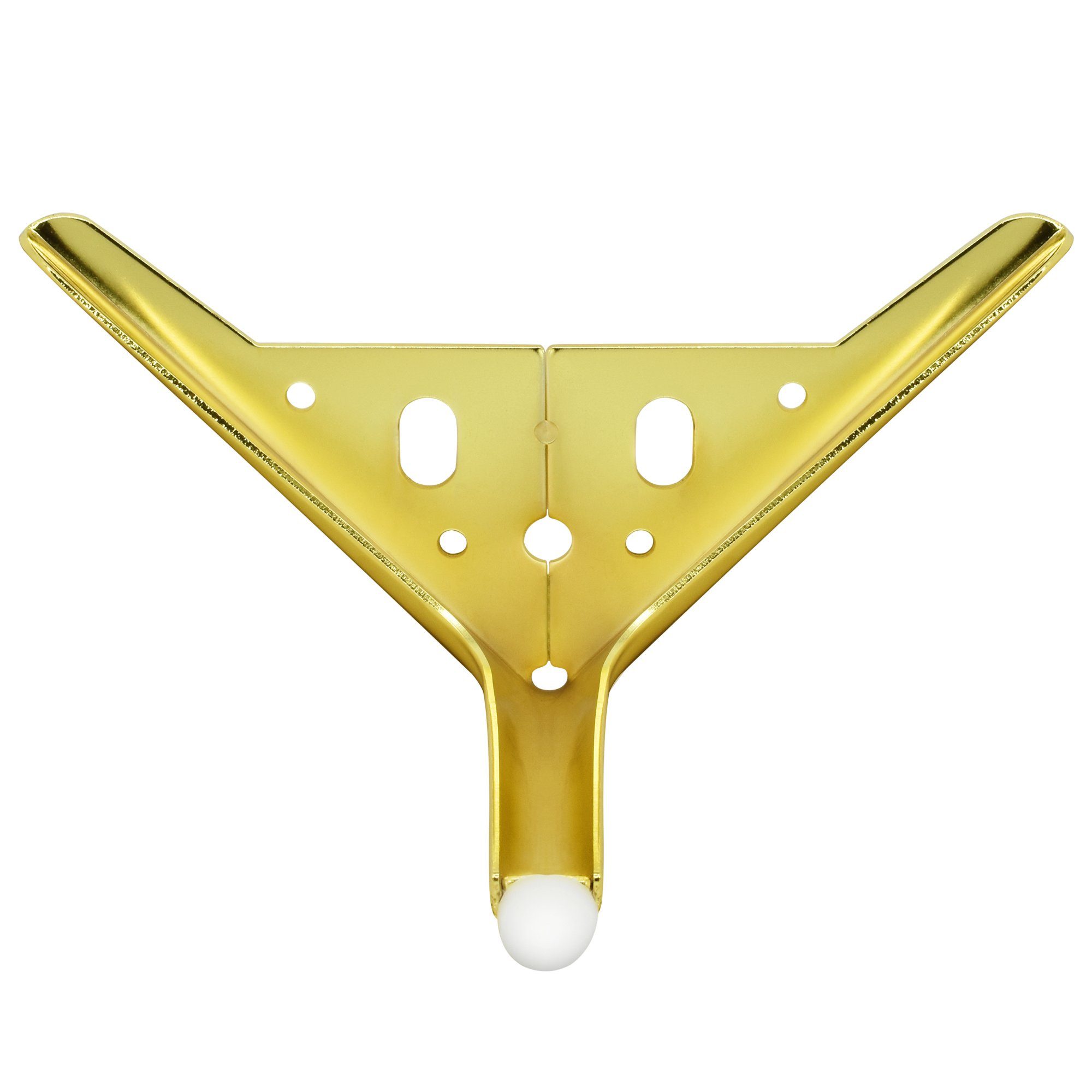 Prima-Online Möbelfuß Eisen Möbelfüße DIY Metall möbelbeine für Schrank Sofa Couch Gold