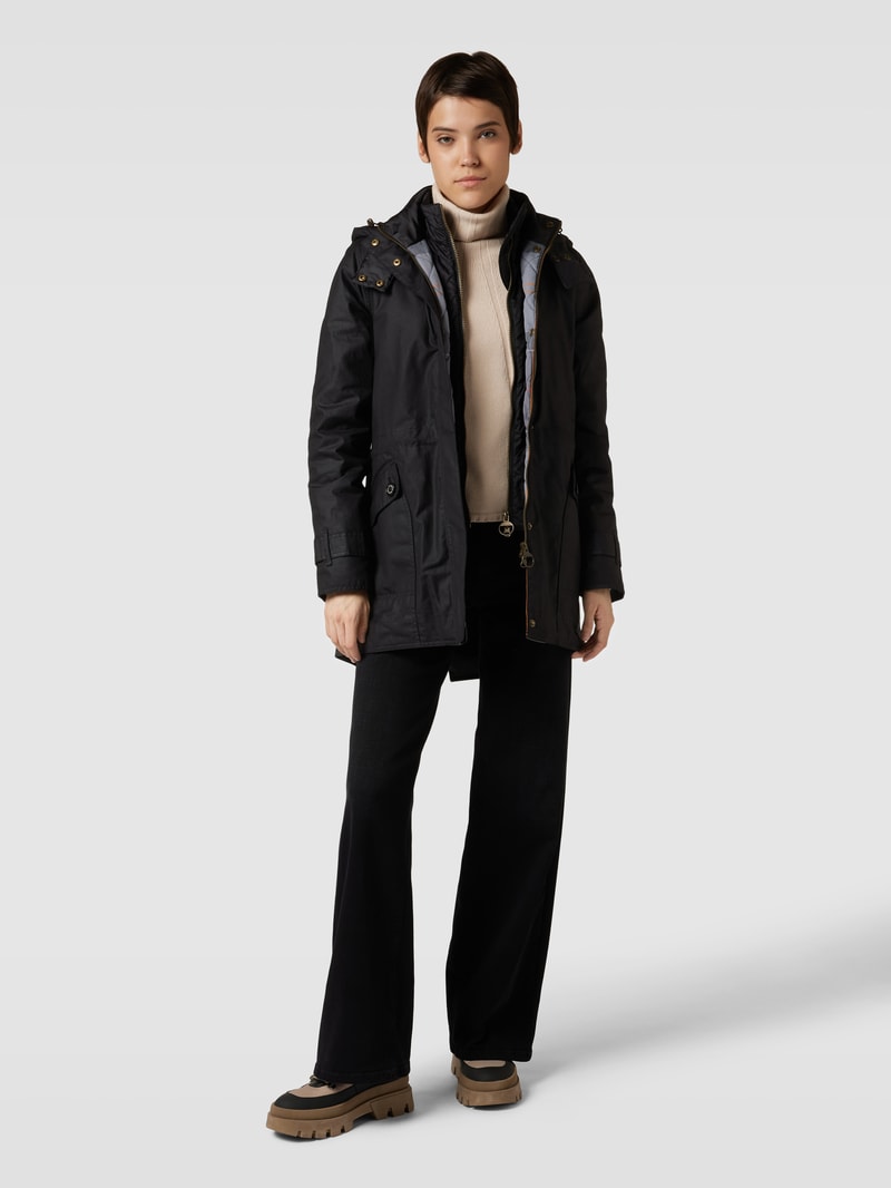 Jacke mit Kapuze Modell 'CANNICH' in schwarz