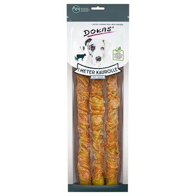 Dokas Hundesnack 1 Meter Kaurolle Mixpaket Huhn & Ente