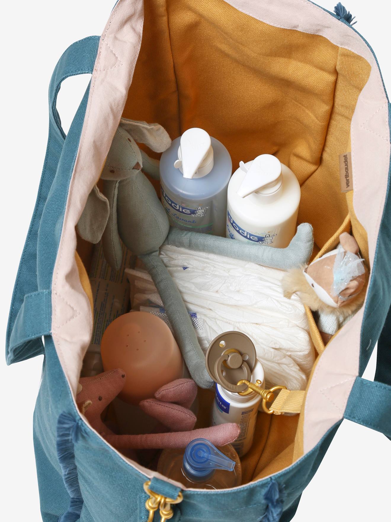 Vertbaudet Wickeltasche, Einkaufstasche - petrol