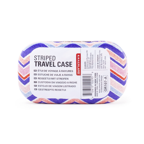 STRIPED TRAVEL CASE ASST - Etui