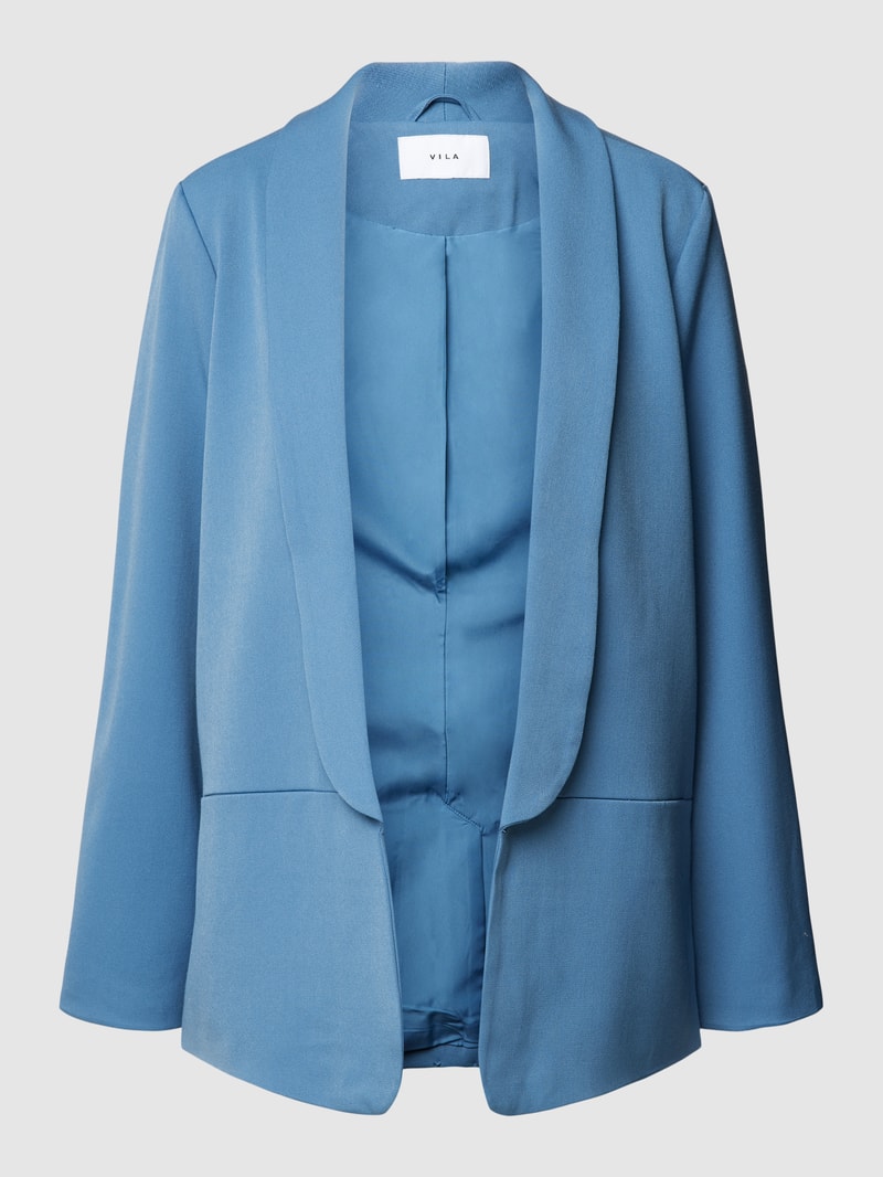 Blazer mit Schalkragen Modell 'VARONE' in rauchblau