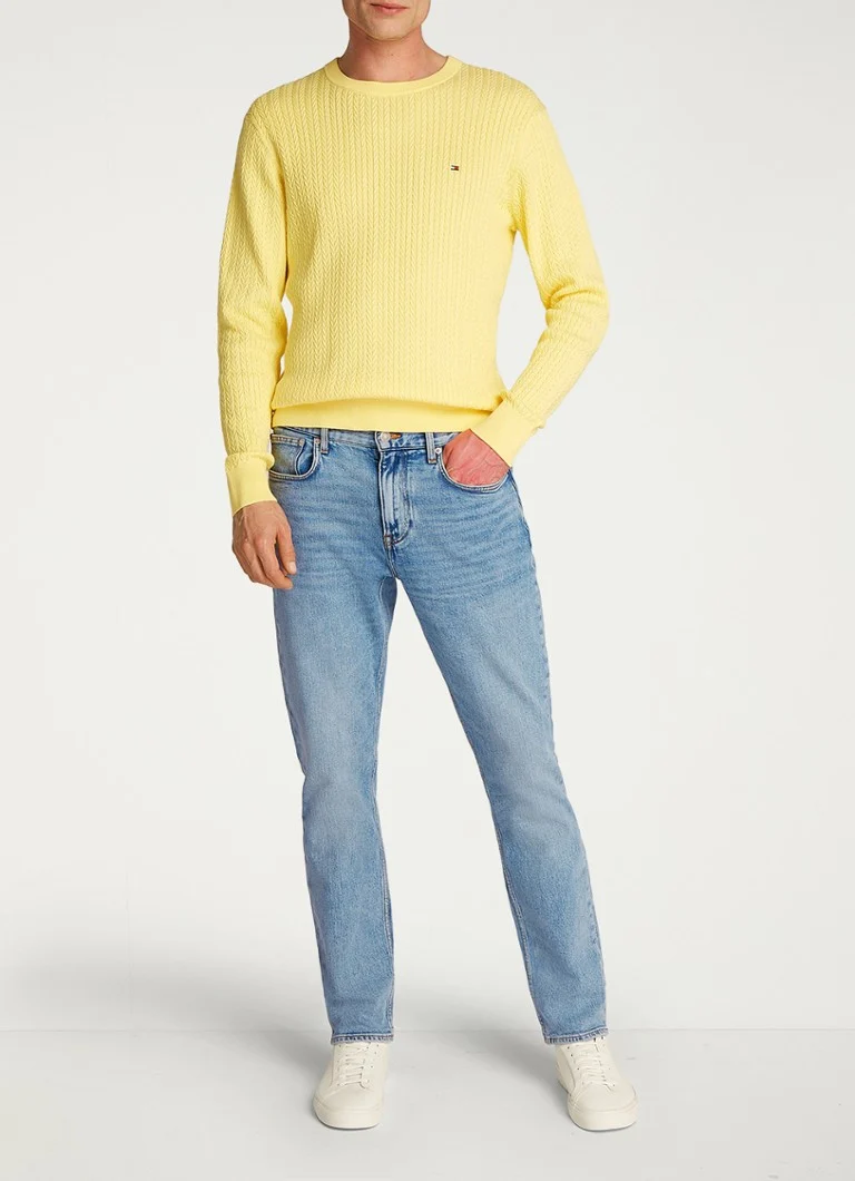Jeansy Tommy Hilfiger Mercer z prostą nogawką, jasne