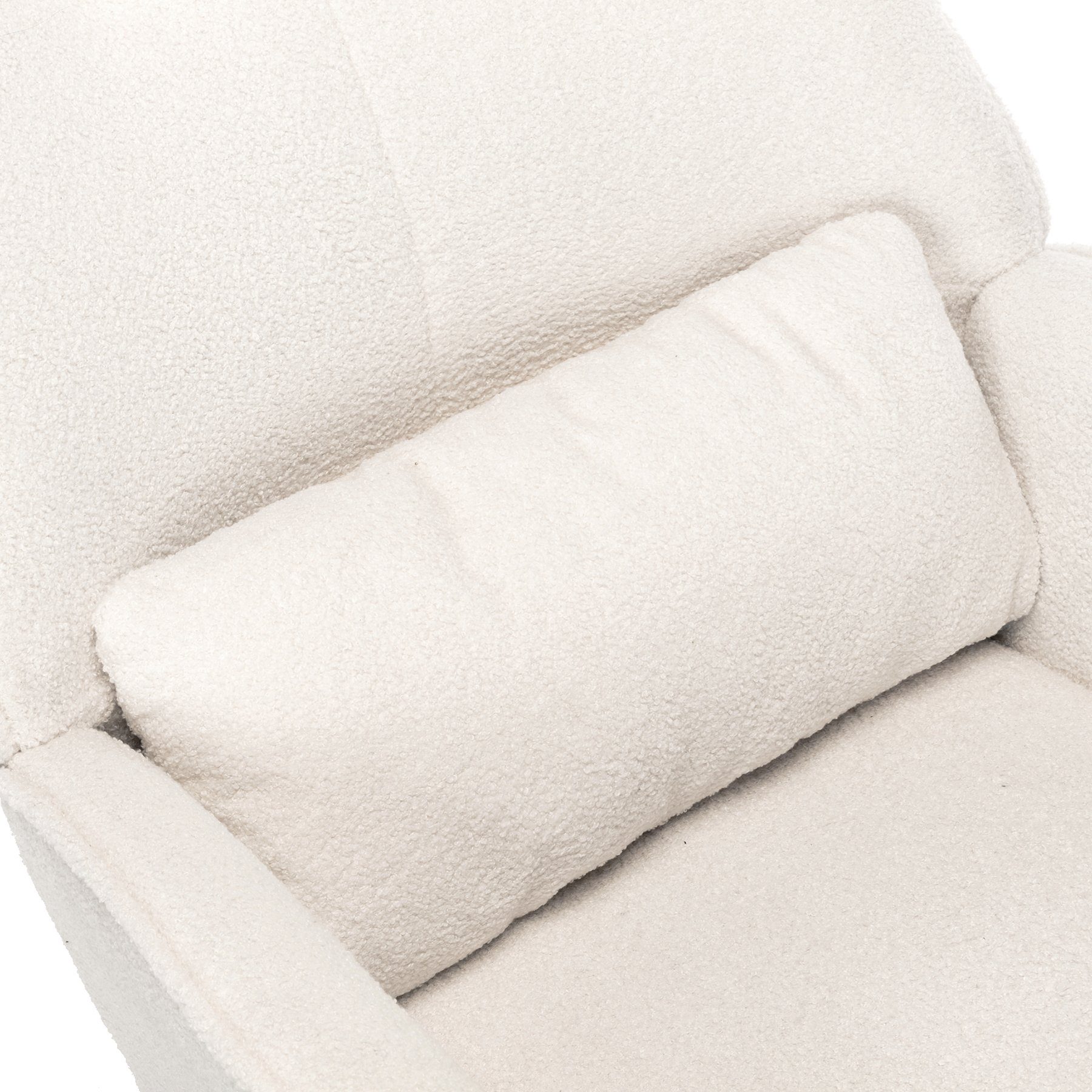 HomeMiYN Schaukelstuhl Schaukelstuhl Wohnzimmer Teddy Sessel mit Lendenkissen