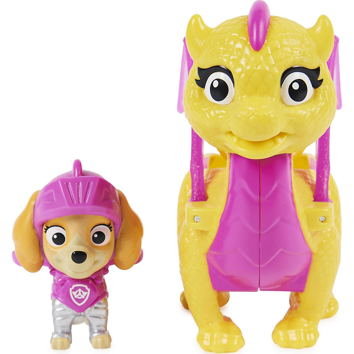 Paw Patrol, Rescue Knights Skye und Dragon Scorch Actionfiguren-Set, Spielzeug geeignet für Kinder ab 3 Jahren