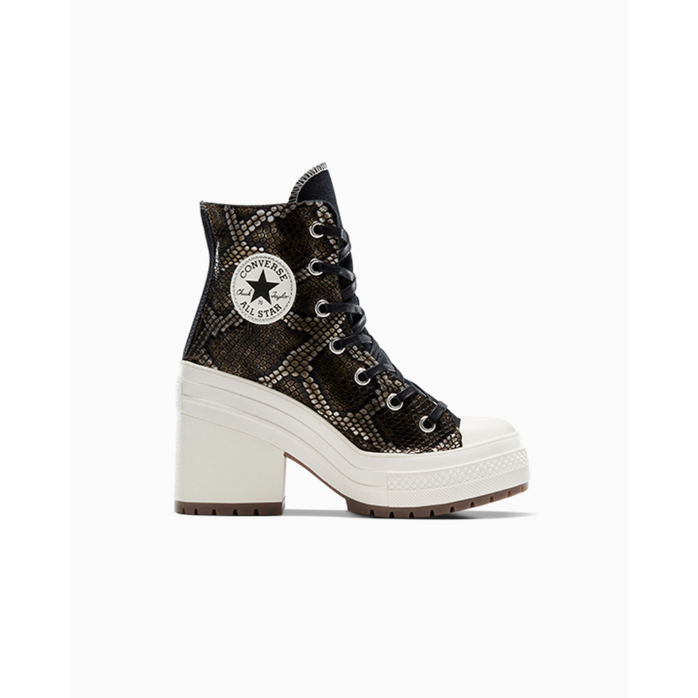 Converse Chuck 70 De Luxe Heel Snakeskin A07917C / schwarz