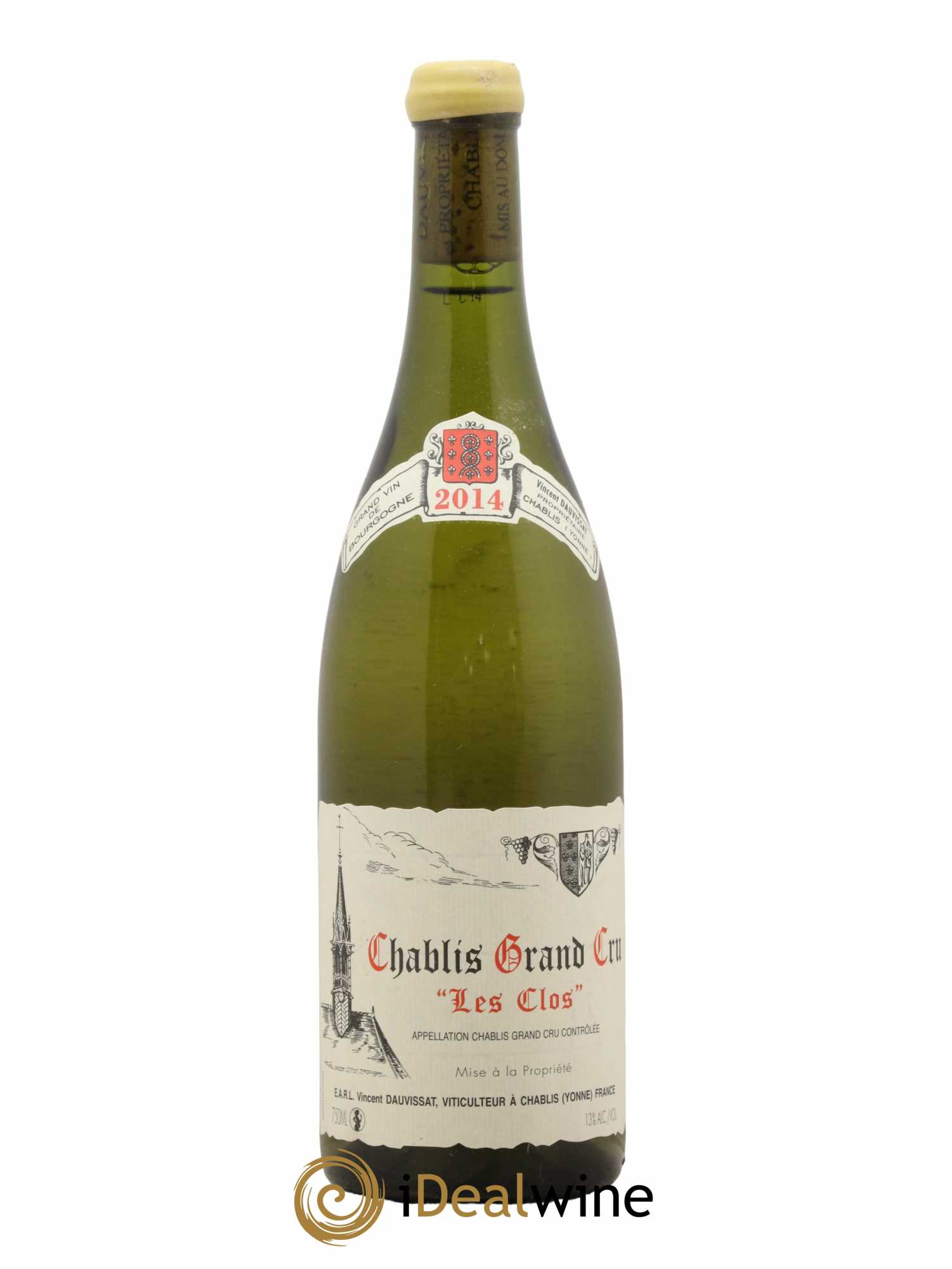 Chablis Grand Cru Les Clos Vincent Dauvissat (Domaine)  2014 - Lot de 1 Bouteille