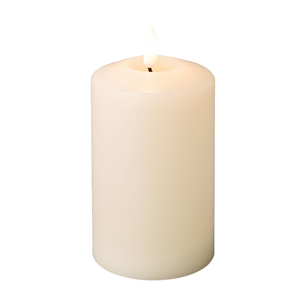 LED Wachs Kirchenkerze creme