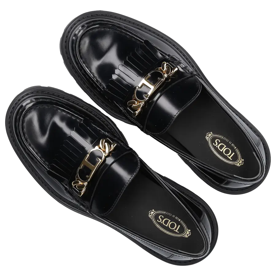 Tod's - Loafer FRINGED Kalbsleder - schwarz