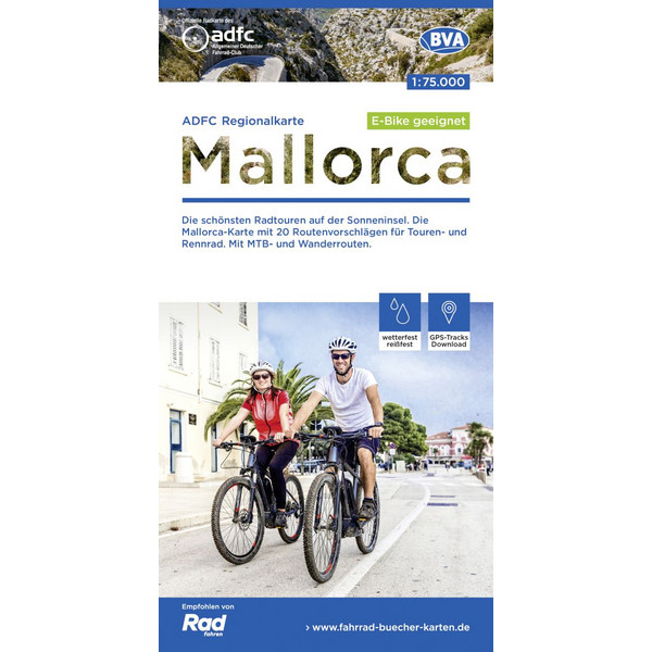 ADFC-REGIONALKARTE MALLORCA, 1:75.000 - Fahrradkarte