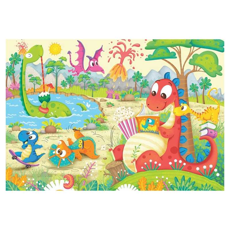 Puzzles Mes dinos préférés 2x 12 pièces