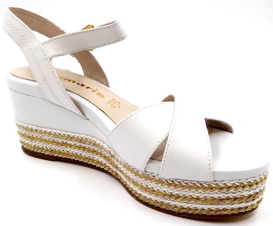 TAMARIS Klassische Sandalen weiss