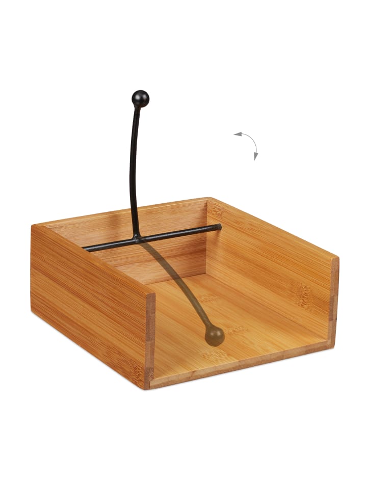 relaxdays Serviettenhalter in Natur günstig kaufen onesize