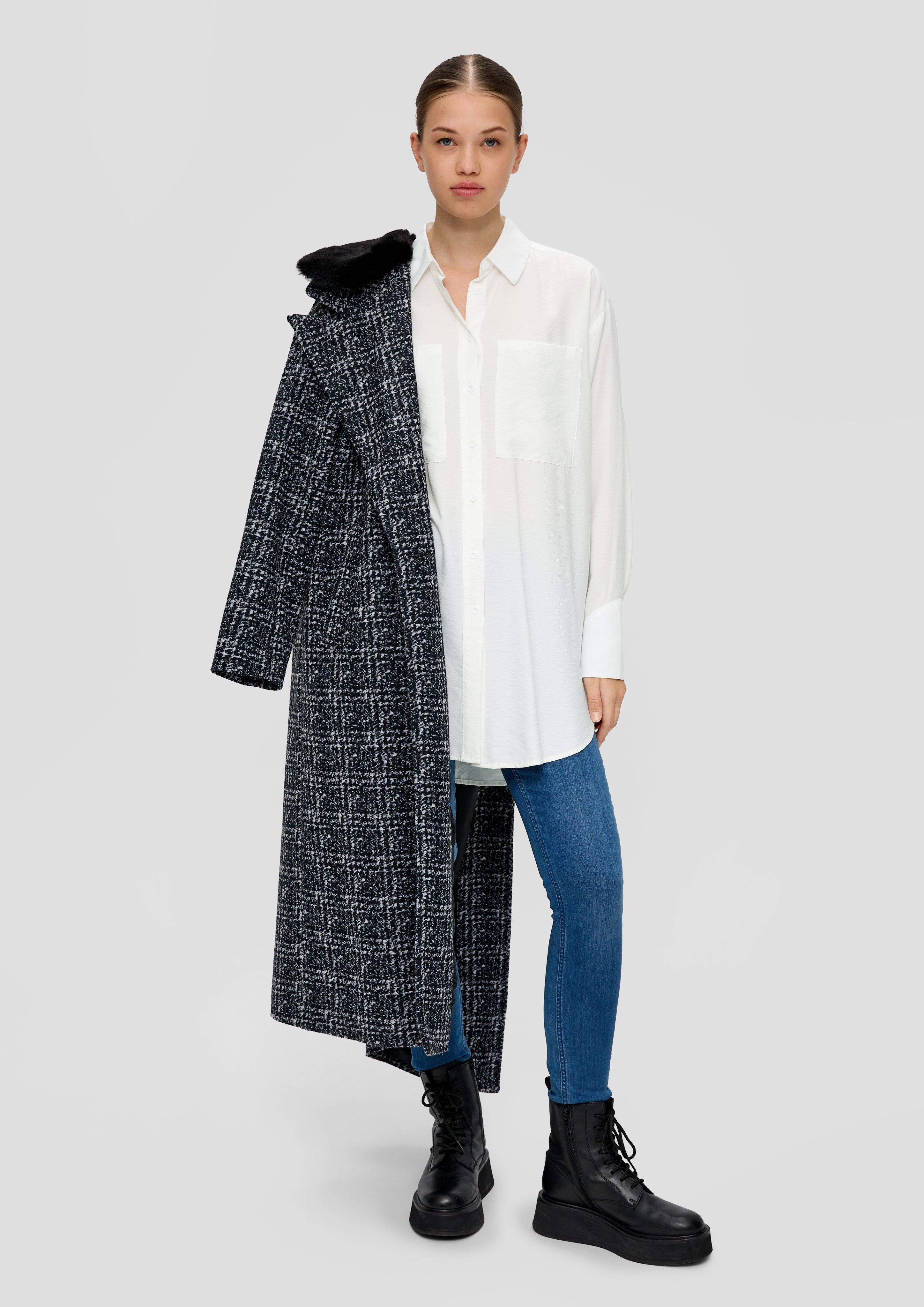 Longbluse aus Viskosemix  2123629-0200