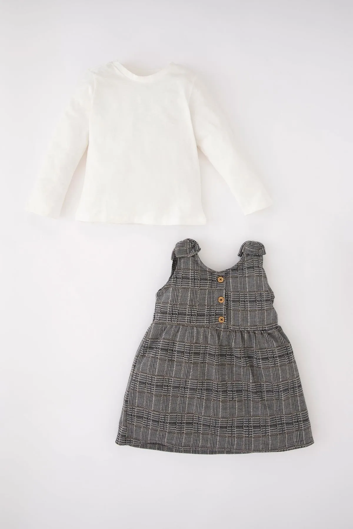 DeFacto  Kariertes 2-teiliges Baby-Set für Mädchen