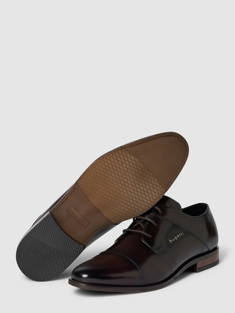 Derby-Schuhe aus Leder Modell 'GAPO' in dunkelbraun
