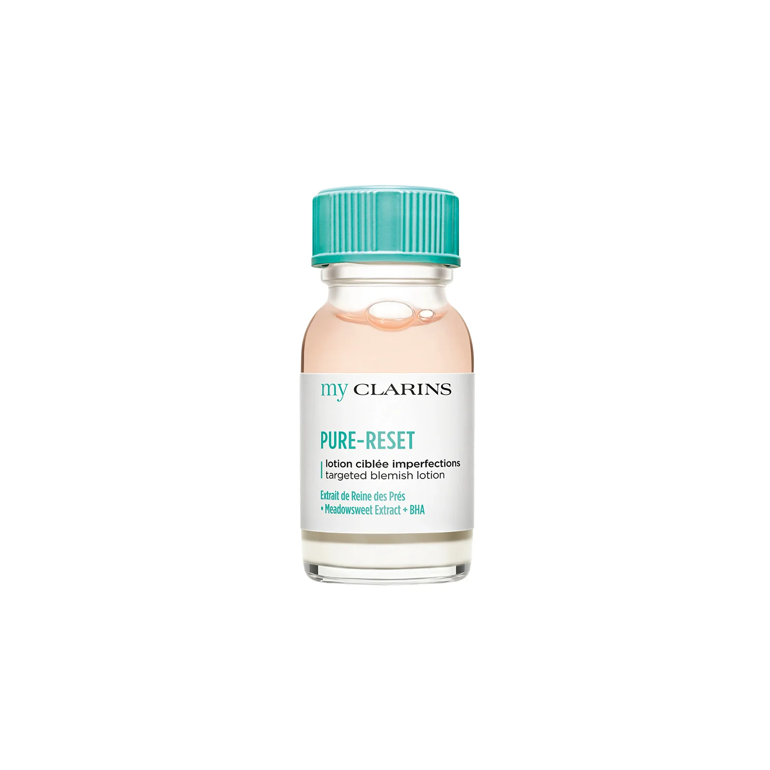 Loción MY CLARINS PURE-RESET - Imperfecciones Ciblée - Fluido facial antiimperfecciones, tratable. Tratamiento facial nocturno antiimperfecciones.