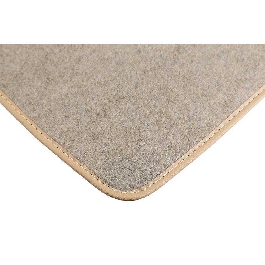 Norauto Universal Autoteppich im 4-teiligen Komplettset, Auto Textil Fußmatten, cream - ATU
