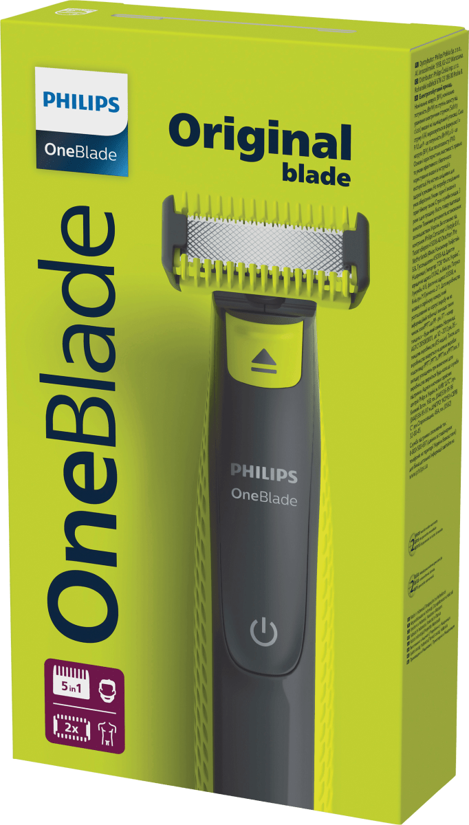 Elektrischer Rasierer, OneBlade Face & Body Original QP2824/20, 1 St
