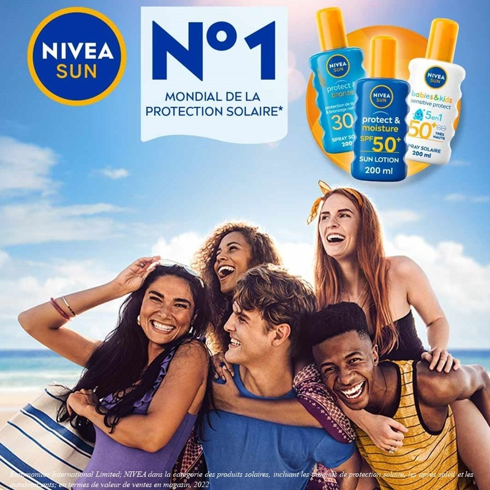nivea Spray Pistolet FPS 50+ Protect & Hydrate Enfants 270ml Protection solaire enfant