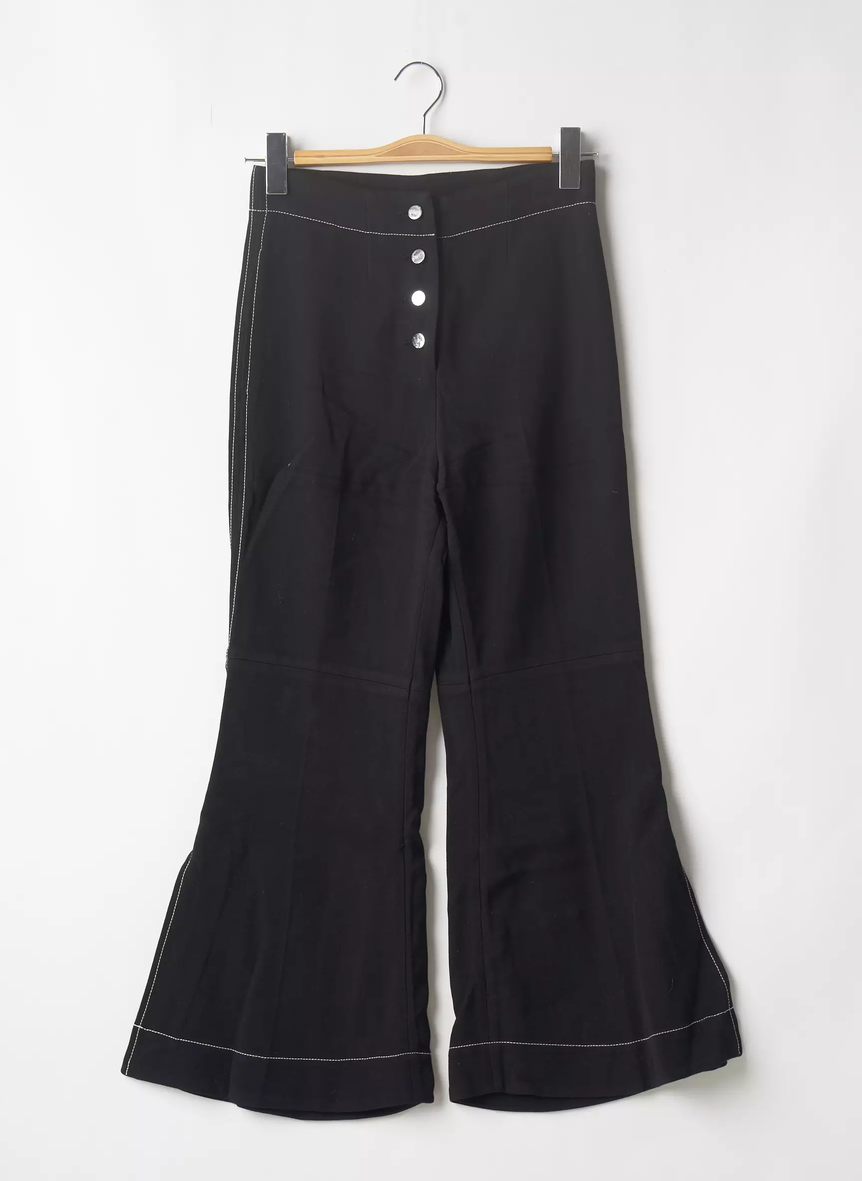 H M Pantalons Larges Femme couleur noir