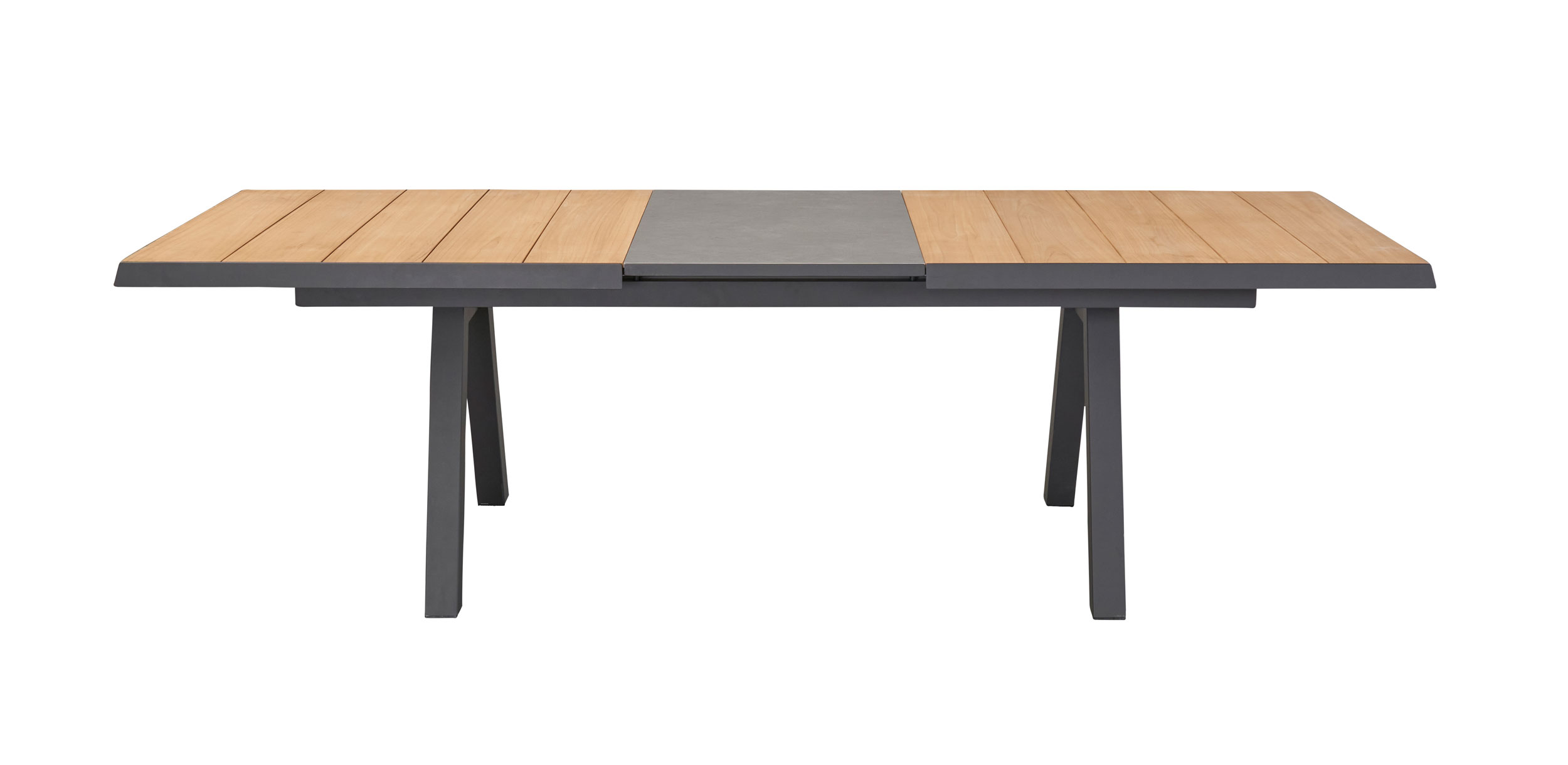 OUTDOORAusziehtisch Keramik/Teak