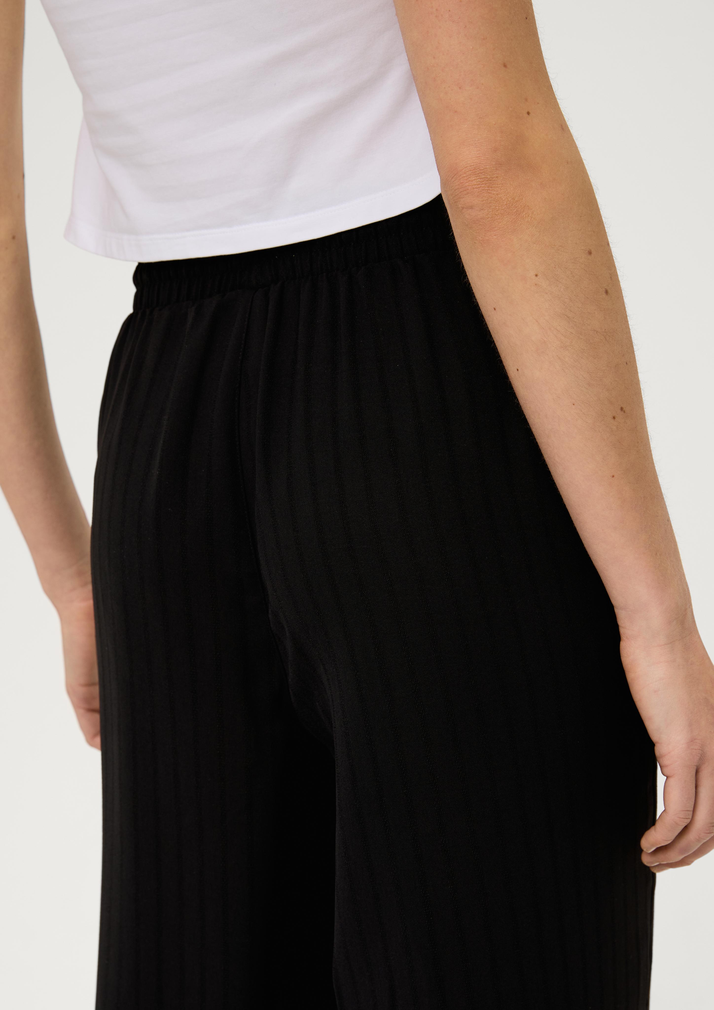 Loose: Hose aus Seersucker  2131197-9999