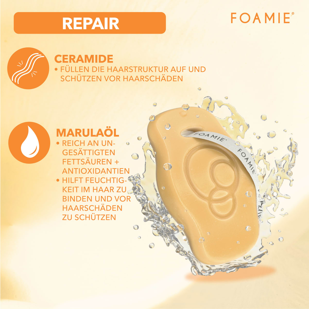 Festes Shampoo Repair mit Ceramiden, 80 g
