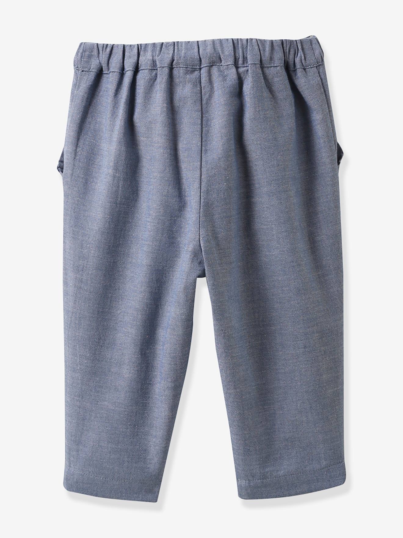 Cyrillus Baby Hose aus Chambray CYRILLUS - blau
