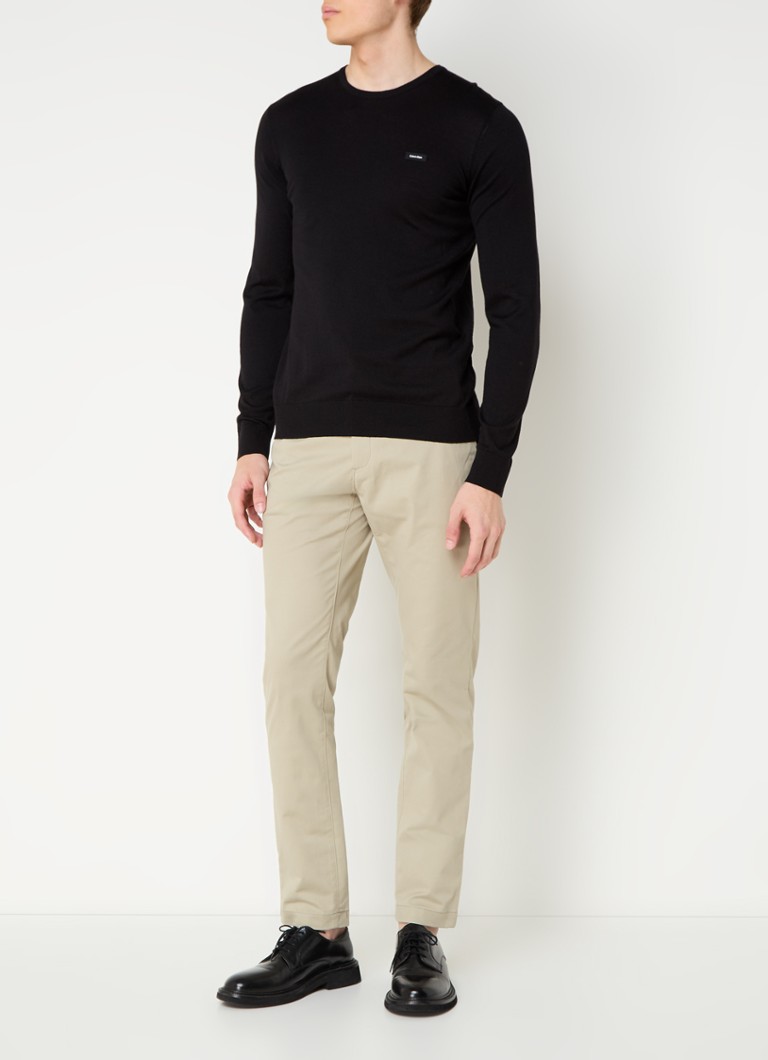 Pantaloni chino slim fit cu buzunare laterale Calvin Klein