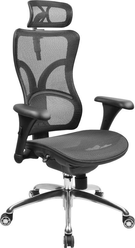 Schaffenburg Trenton Bürostuhl Synchro Tilt 3D Armlehnen Schwarz 120 kg