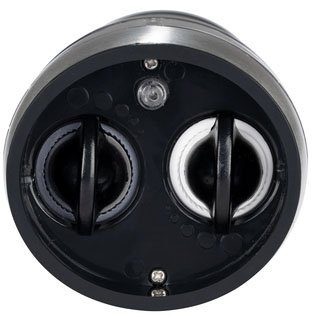 WENKO Salz-/Pfeffermühle 2in1 elektrisch, mit Licht, Edelstahl