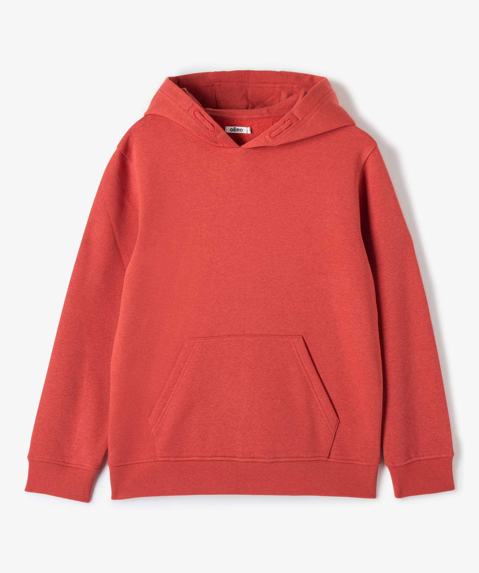 Sweat molletonné à capuche Garçon rouge | GEMO
