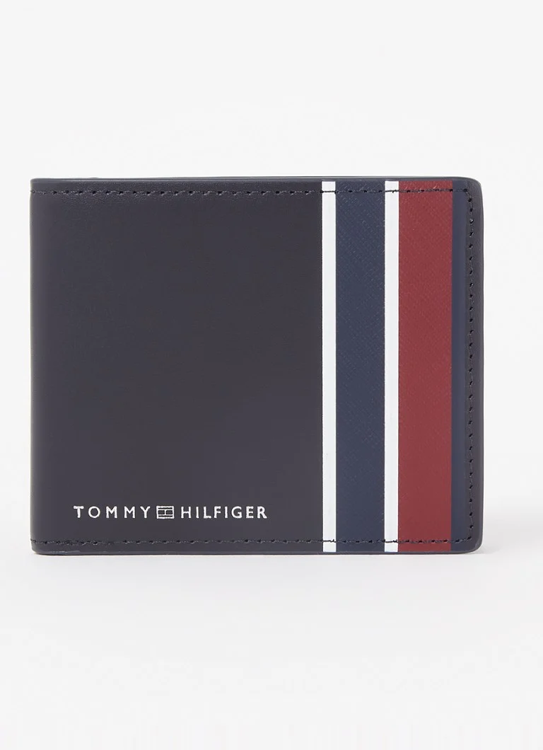 Portofel din piele Tommy Hilfiger cu logo