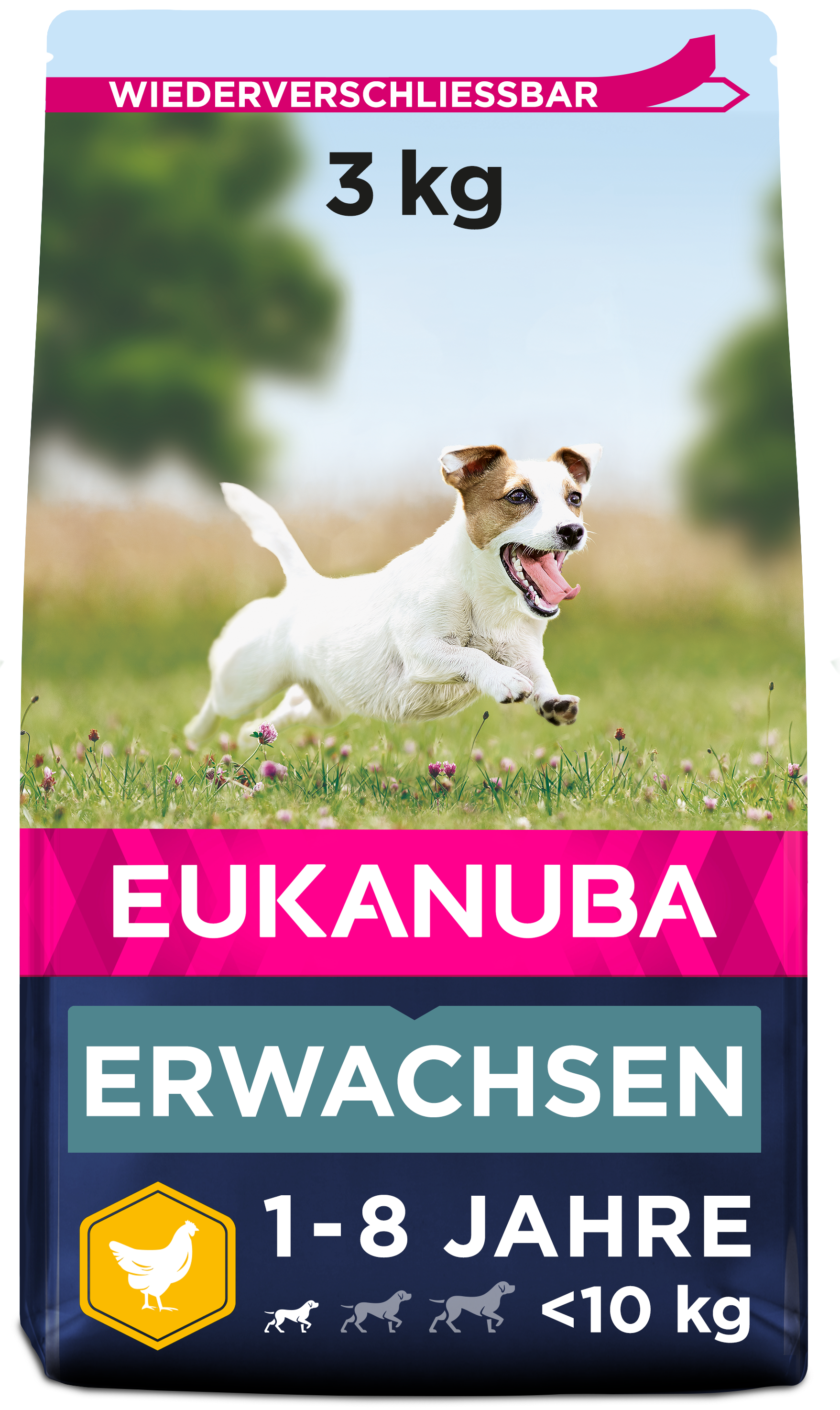 EUKANUBA Hundetrockenfutter EUKANUBA Active Adult Small Breed Chicken 3kg
