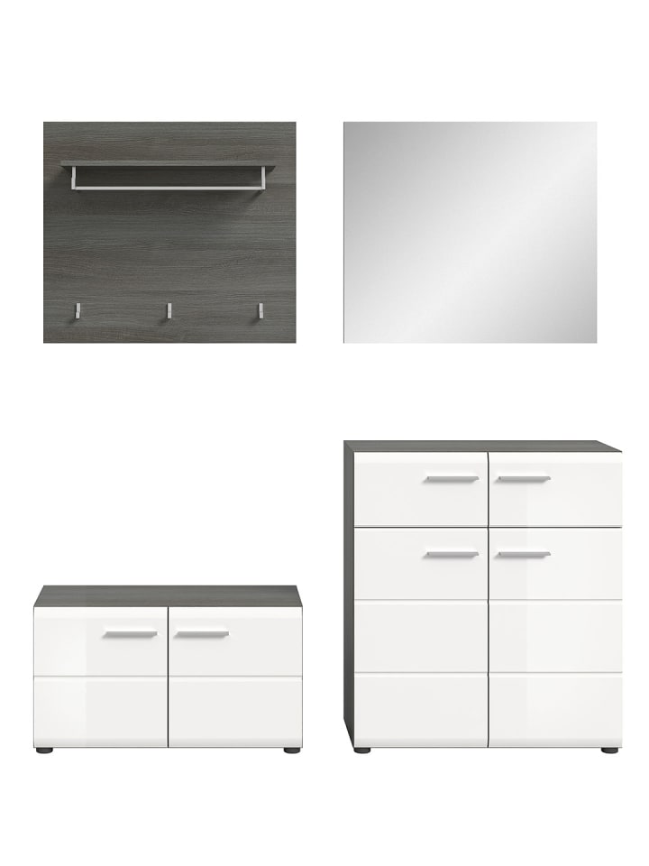 ebuy24 Garderobenmöbel Salsa Weiß 175 x 37 cm günstig kaufen onesize