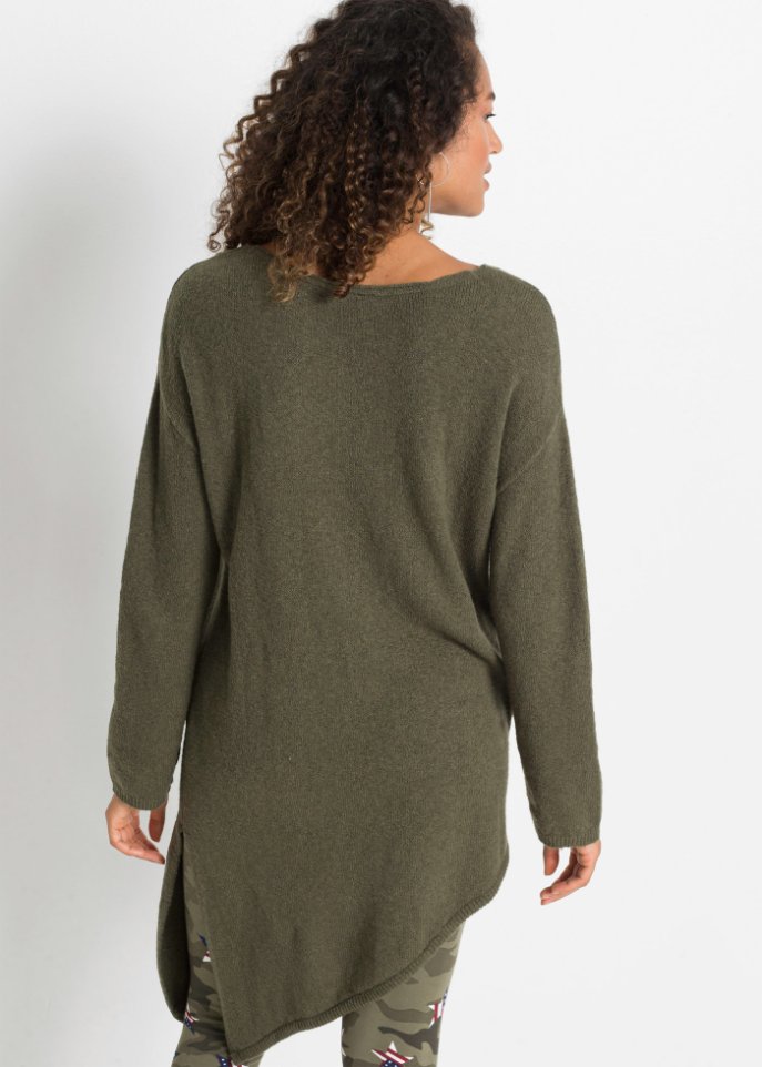 Asymmetrischer Pullover